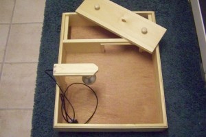 Wooden tortoise habitat made in Hull